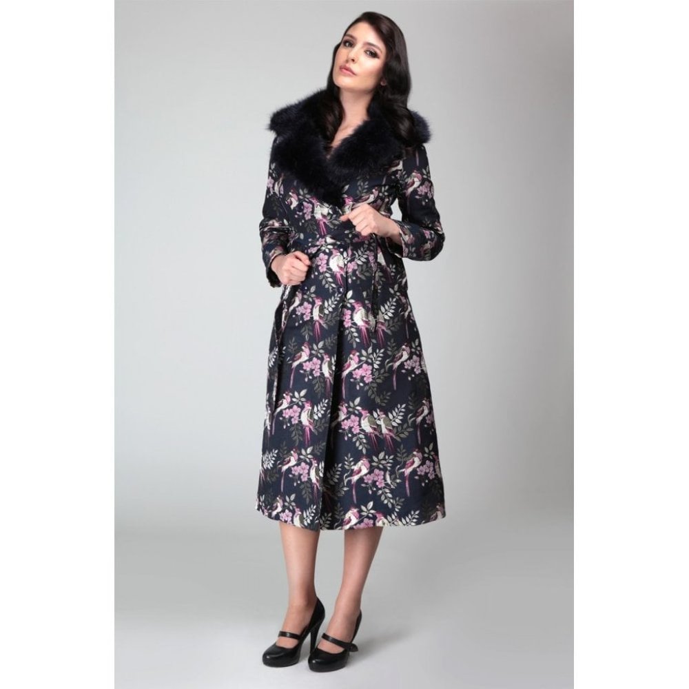 Collectif X Modcloth Caron Jacquard Coat